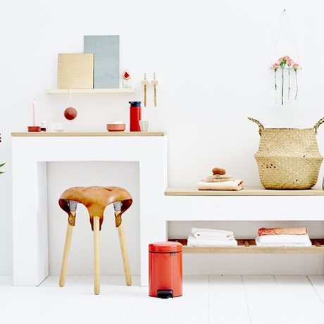 Ведро для мусора Brabantia NewIcon 3л пламенно-красное