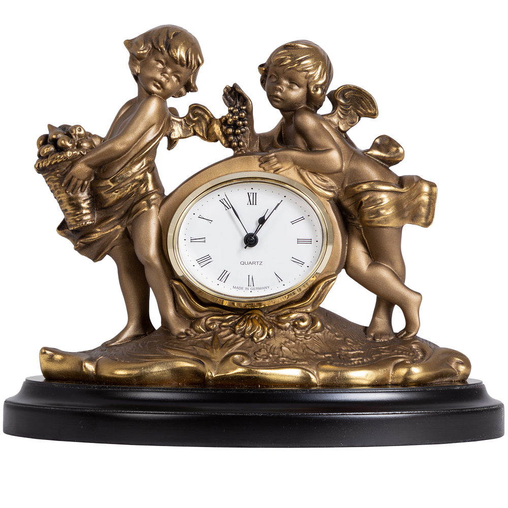 Часы настольные Путти малые Бронза