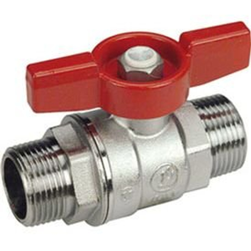 Шаровой кран Giacomini латунь хром R253D 20 Ру42 НР бабочка R253X004 007-0898