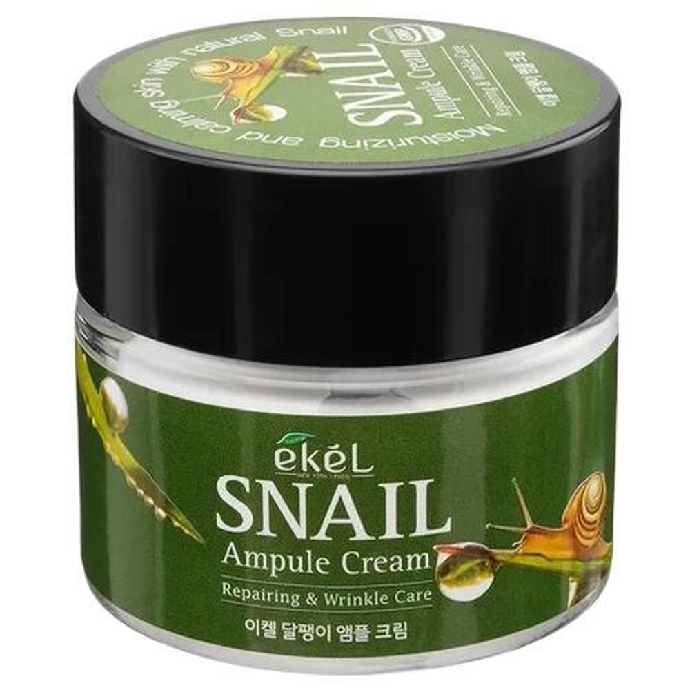 Ekel. Ампульный крем с экстрактом слизи улитки Snail Ampule Cream