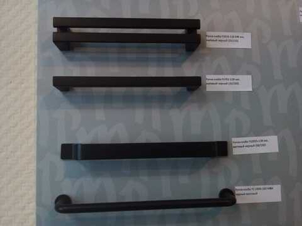 Ручка-скоба FS701-128 мм, матовый черный (20/200)