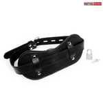 Оригинальный кляп с широким ремешком (Цвет: черный)