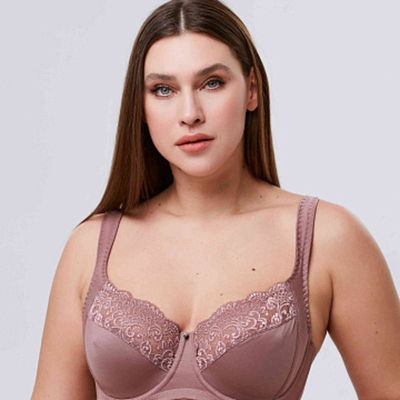Бюстгальтер Мягкая чашка Кофейно-розовый Прибалтика