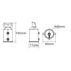 Светильник уличный светодиодный ЭРА SPP-507-0-50K-100 100Вт 5000К IP65 КСС Ш регулируемый угол наклона