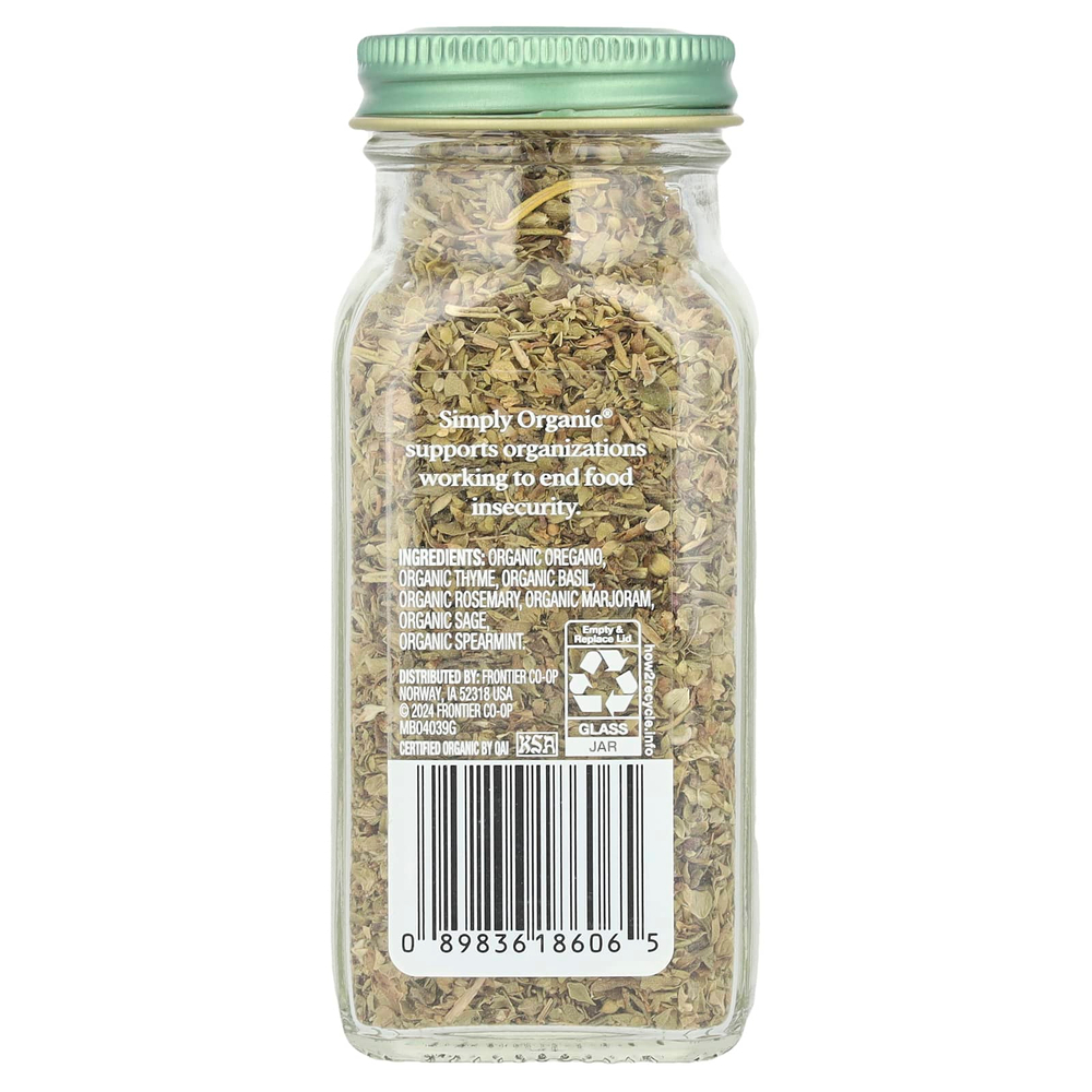 Simply Organic, Итальянская приправа, 27 г (0,95 унции)