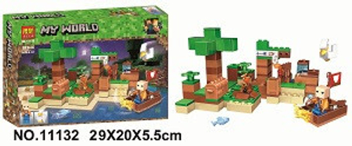 Конструктор Майнкрафт "На рыбалке" 199дет.