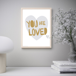 IKEA BILD  (ИКЕА БИЛД)  -  Плакат, Ты любим, 30x40 см