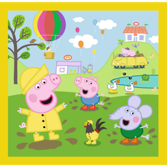 Puzzle "3in1" - Peppa's happy day / Peppa Pig