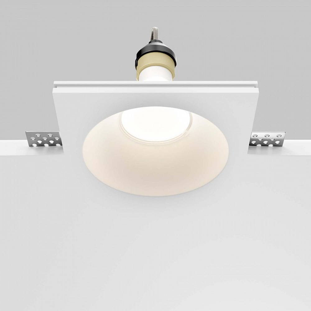 Встраиваемый светильник Maytoni Technical Gyps Modern DL129-GU10-01-W