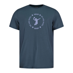 Мужское теннисное поло HEAD T-Shirt Men - Dark Blue