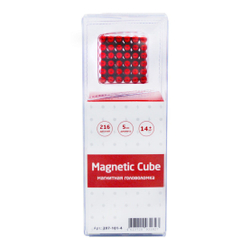 Magnetic Cube, красный, 216ш/5мм