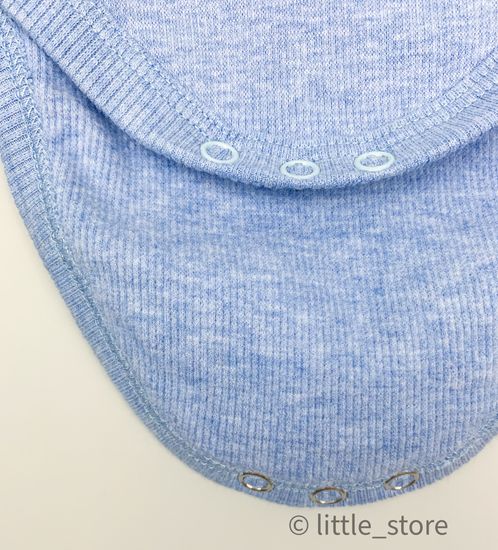 Боди-водолазка Голубой меланж