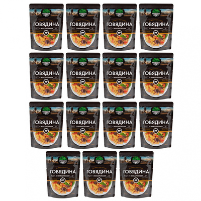 Готовое блюдо Говядина с макаронами 250 г. (Кронидов) 15шт*250г, 3,75кг