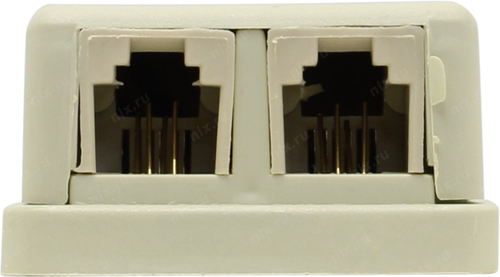 Розетка телефонная RJ-12(6P4C)-2(1)port