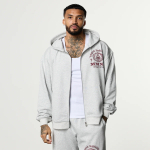 Толстовка VANQUISH Heritage Zip Hoodie Grey