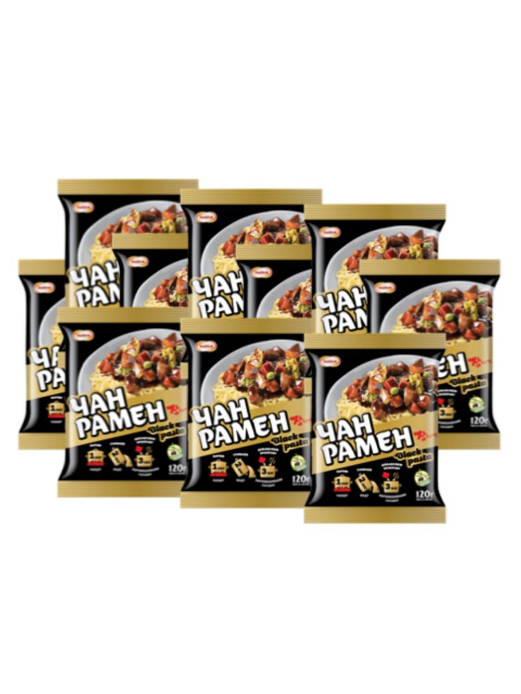Лапша для варки Чан Рамён Black pasta 120 г 10 шт