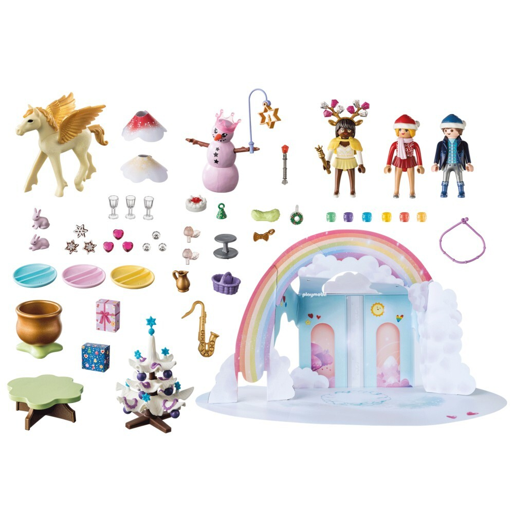 Playmobil - Адвент-календарь 2023 Рождество под радугой 71348 / артикул   71348  / GTIN 4008789713483