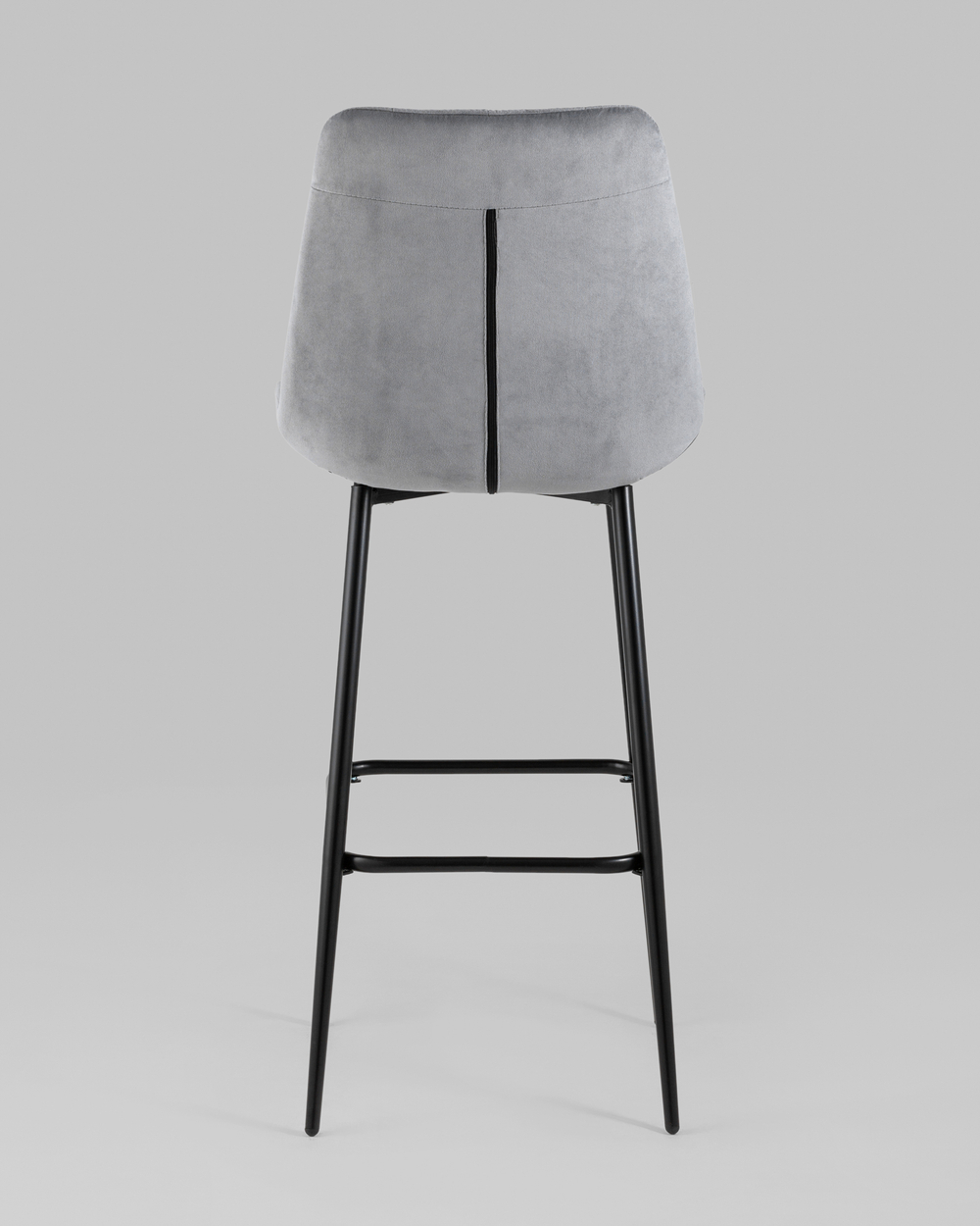 Стул барный Флекс велюр серый 2 шт