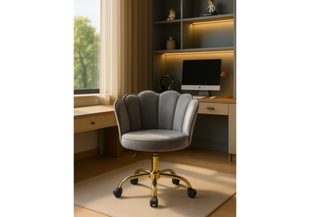 Офисное кресло Woodville Bud grey, gold