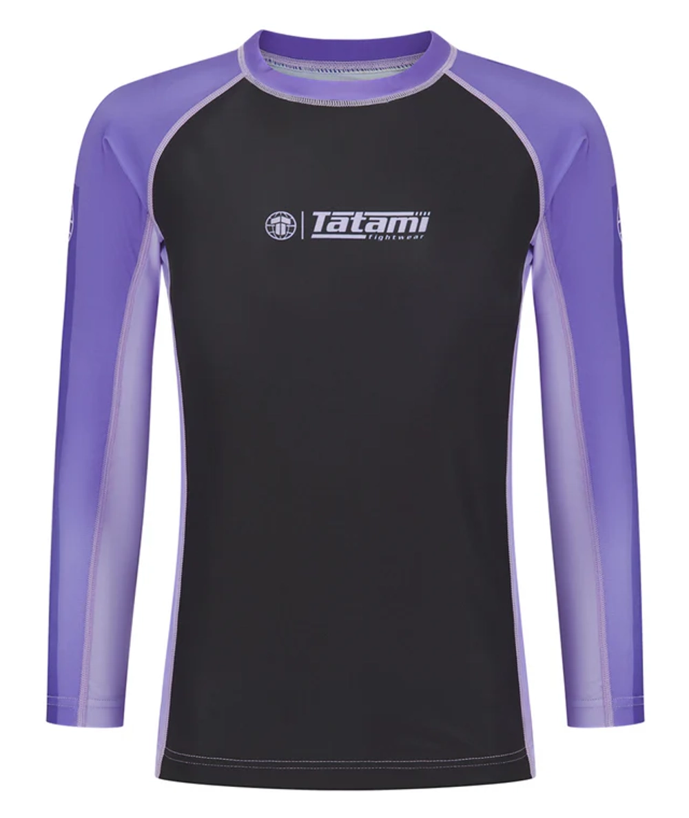 Женский Рашгард Tatami CONTRAST - PURPLE & BLACK длинный рукав