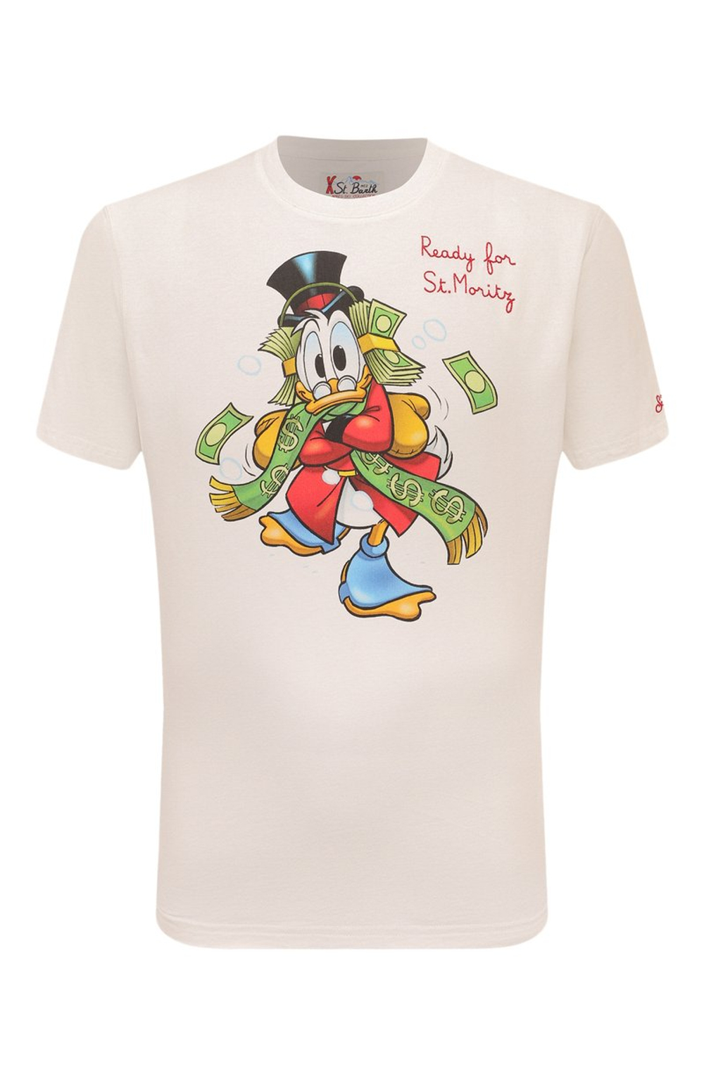 Футболка Saint Barth ARNOT белый Скрудж с деньгами шарф