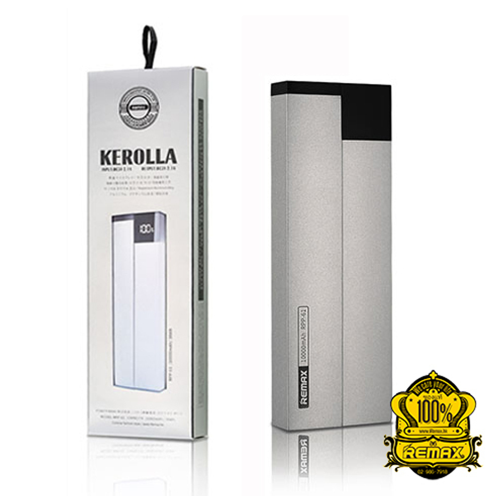 Портативный аккумулятор Remax Kerolla RPP-61 10000 mAh (серебро)
