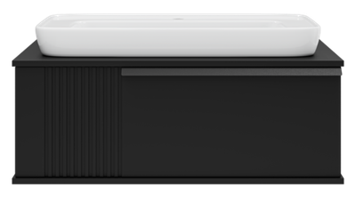 Тумба под раковину Brevita Savoy 90 подвесная (черная)