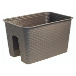 Кашпо на перила РОТАНГ 12л коричневый ротанг