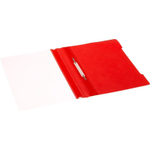 Папка-скоросшиватель пластик. Attache Economy, А4, 120мкм, красная с прозр. верхом