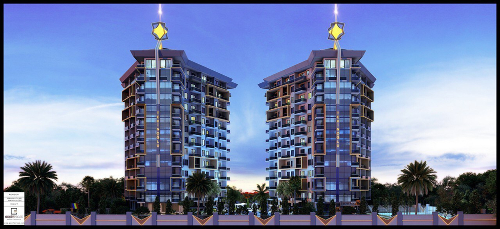 "Mahmutlar” Турция, Аланья, современный и очень популярный район Аланьи, всего 600 метров до моря, проект будет способствовать высокому уровню вашей жизни