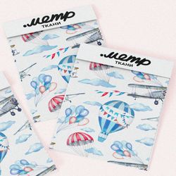 Ткань оксфорд 210 самолеты и воздушные шары