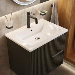 Смеситель для раковины STWORKI Левангер S07010BK матовый черный