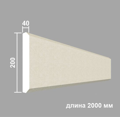 МБ108 молдинг боссажа (40х200х2000мм) для боссажей Б105,108,109,120,121,122