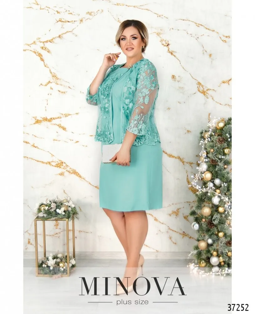 Платье №362СБ-бирюза Minova