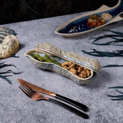 Блюдо для подачи 22,7*6,5 см h7,5/4,2 см 195 мл Groundnut Northern Blue Frutti di Mare P.L. [1]