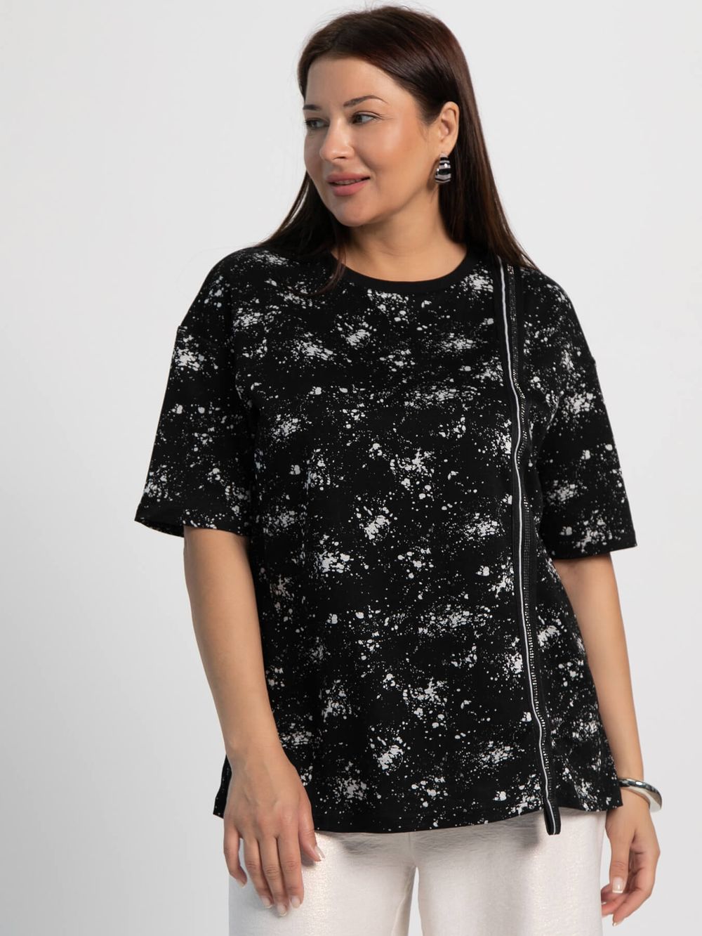 Футболка Миранда (черная) Б15976-50М LT Collection