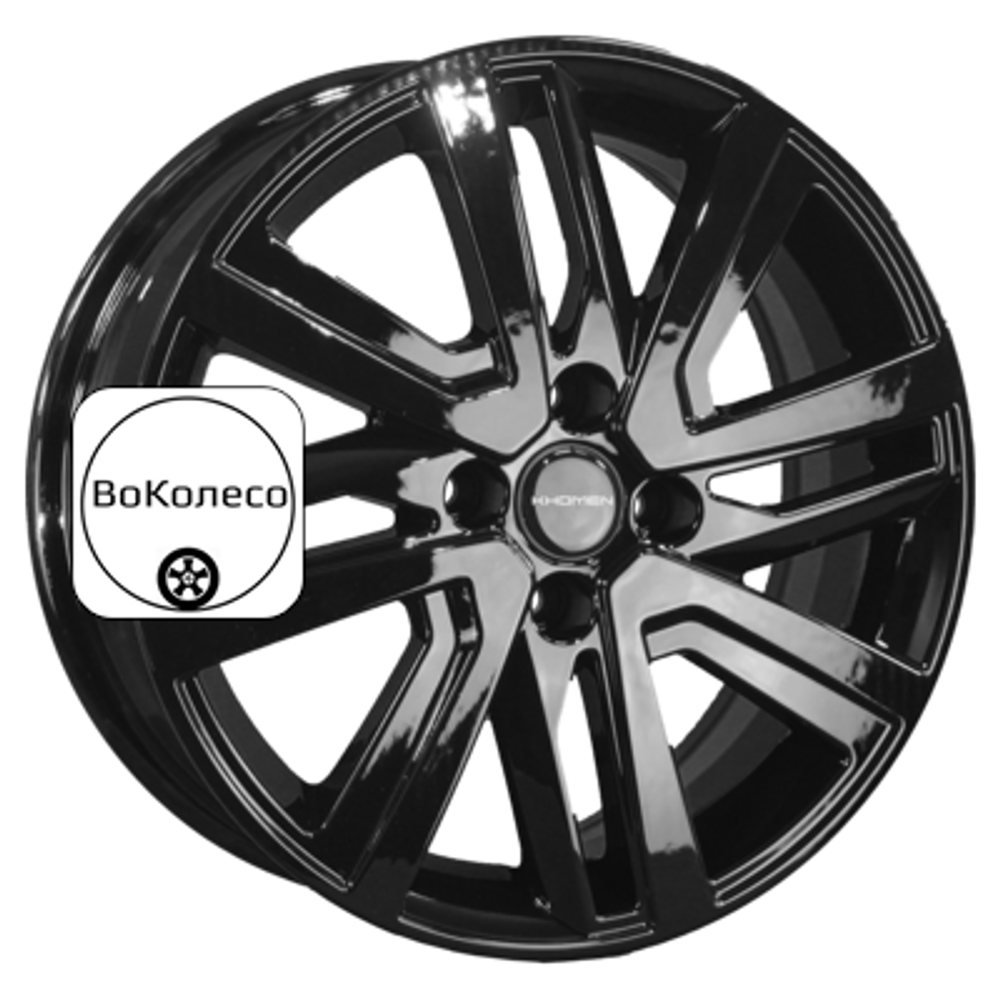 6x16/4x100 ET41 D60,1 KHW1609 (XRay) Black Khomen Wheels