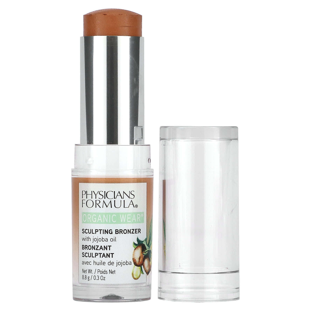 Physicians Formula, Organic Wear, бронзер для скульптурирования с маслом жожоба, PF11069 ириска с карамелью, 8,8 г (0,3 унции)