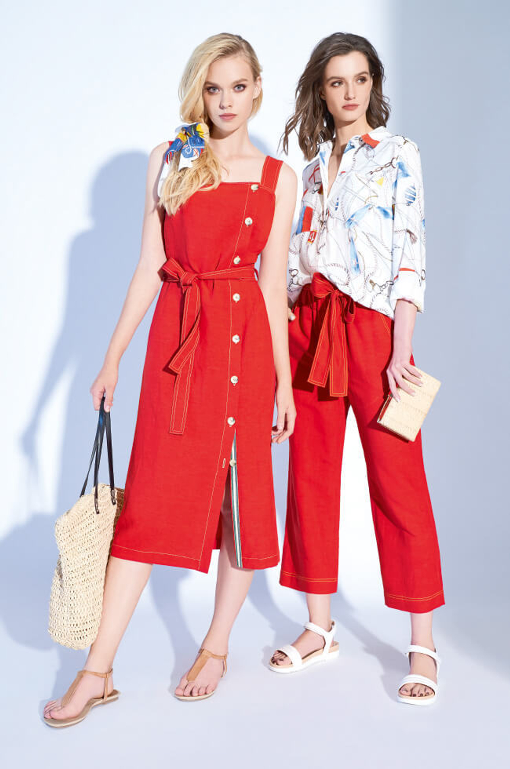 3729 Брюки женские (красный)