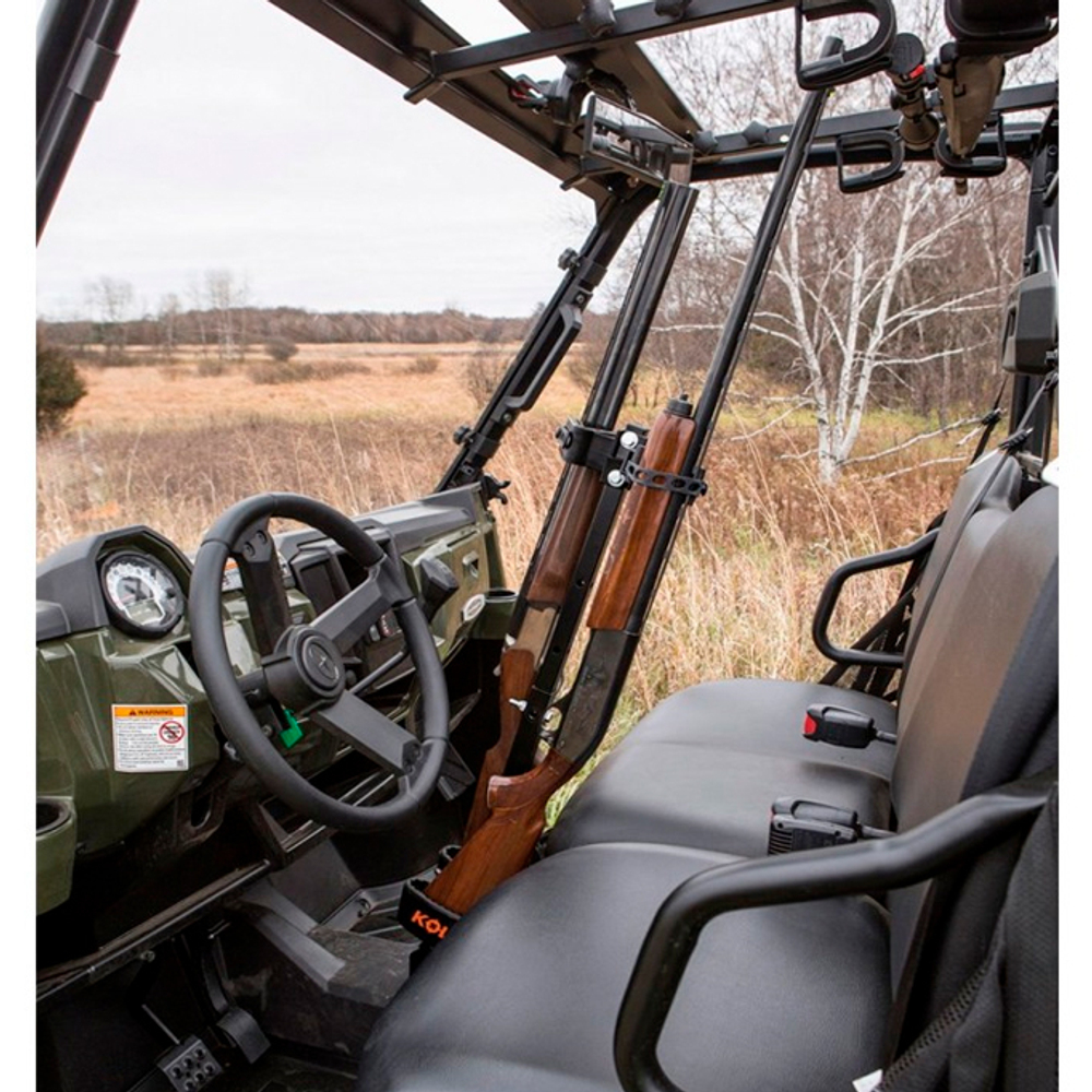 Стойка-держатель 2-х ружей в кабину UTV или автомобиля Kolpin