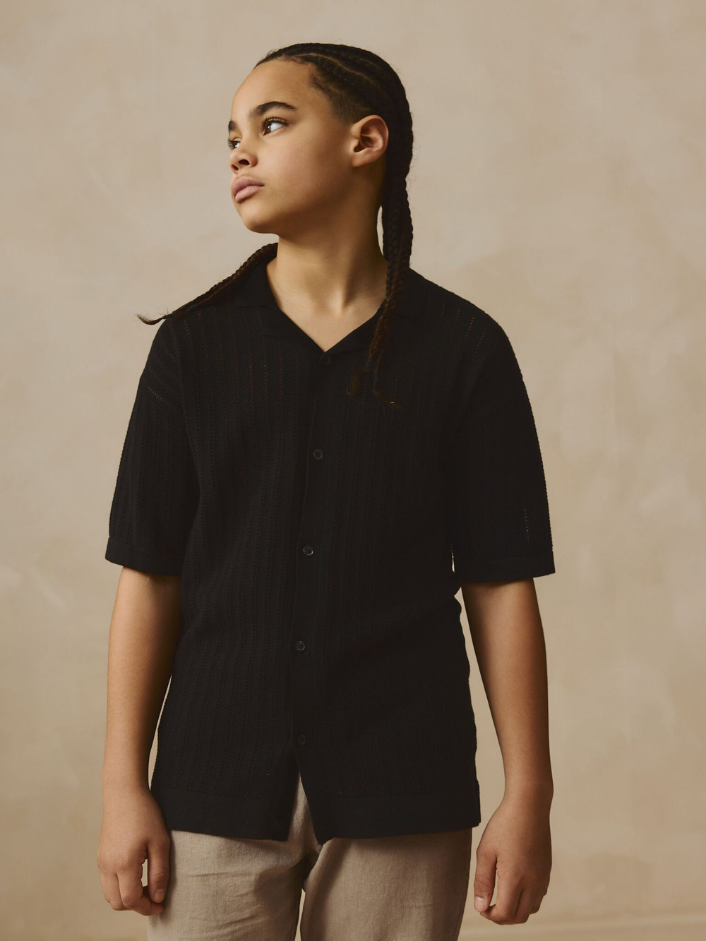 Кардиган с коротким рукавом для мальчика Next AA8-964, Черный