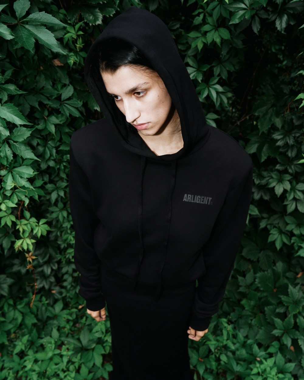 Платье-худи в длине макси