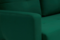 Диван Отто, шагающая еврокнижка, велюр, изумрудный