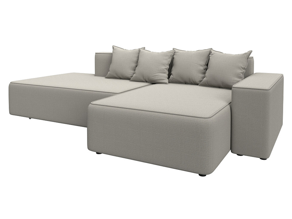 Диван угловой Лига-079 угол правый РОГОЖКА Амур 02 бежевый