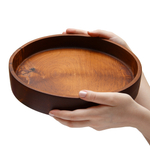 Деревянный круглый сервировочный поднос Art of Siberia для подачи 270 мм. WS1