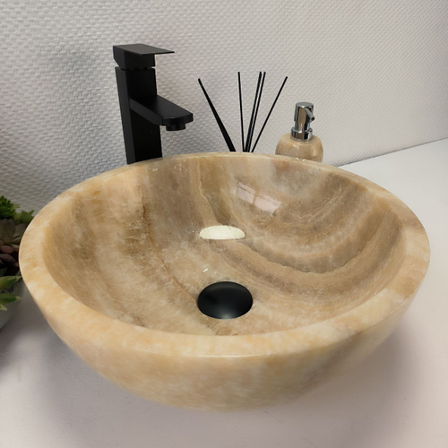 Раковина из оникса Bowl Yellow TinLip BO-63007 40*40*15 140