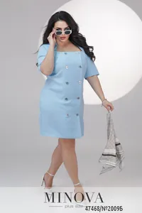 Платье 2009Б-голубой Minova