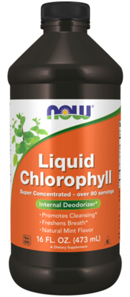 NOW Foods, Жидкий хлорофилл, Liquid Chlorophyll, 16 fl oz, 473 мл