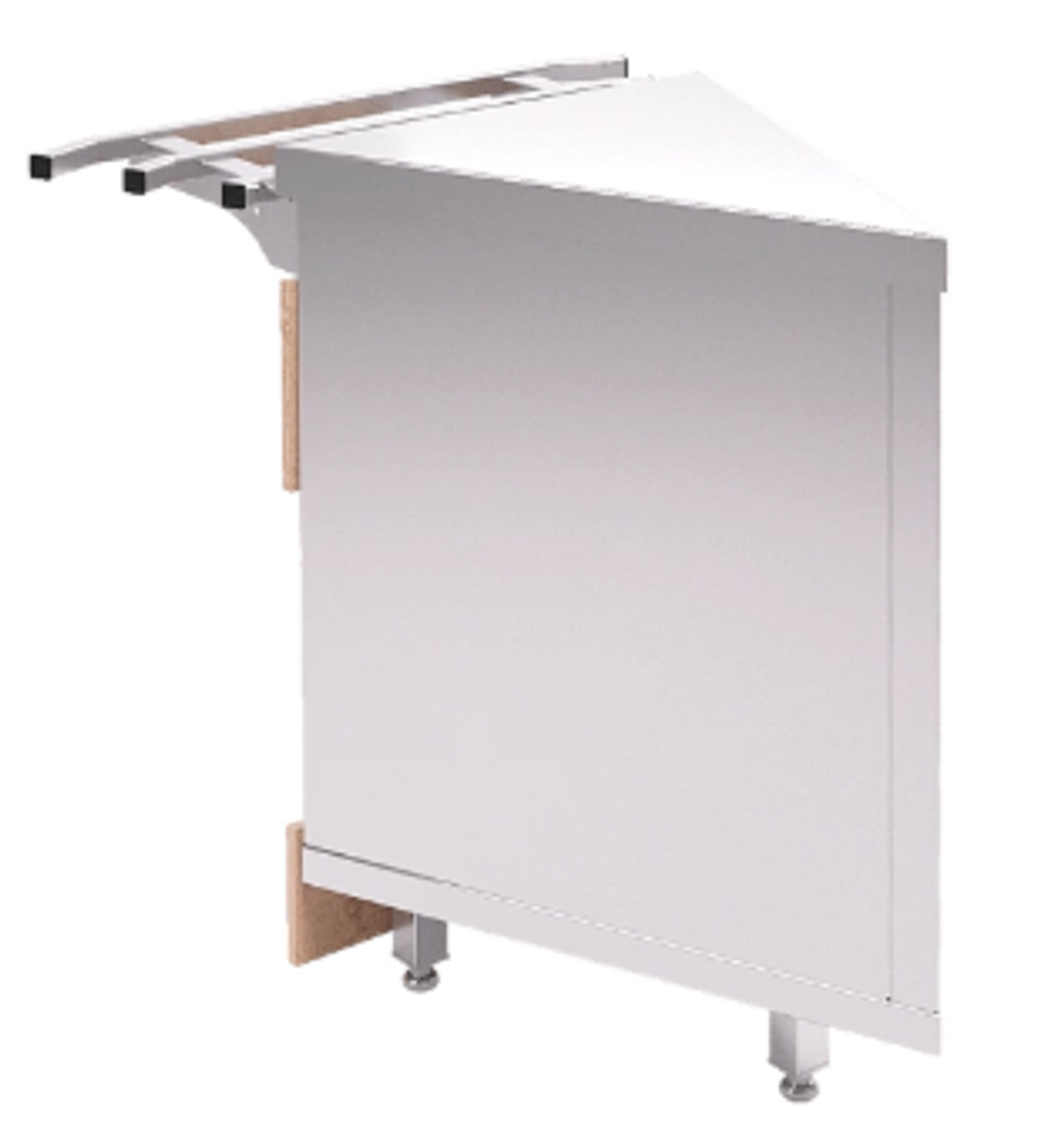 Прилавок нейтральный REFETTORIO RU10A45 угловой внешний 45 градусов