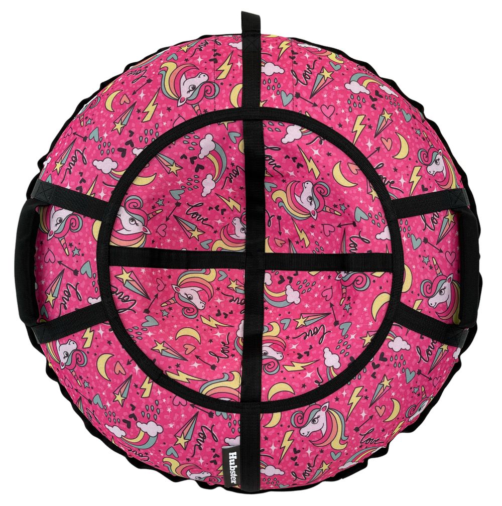 Тюбинг Hubster Люкс Pro S Единорог розовый